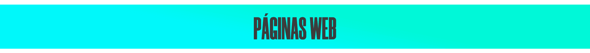 CREACION DE PAGINAS WEB